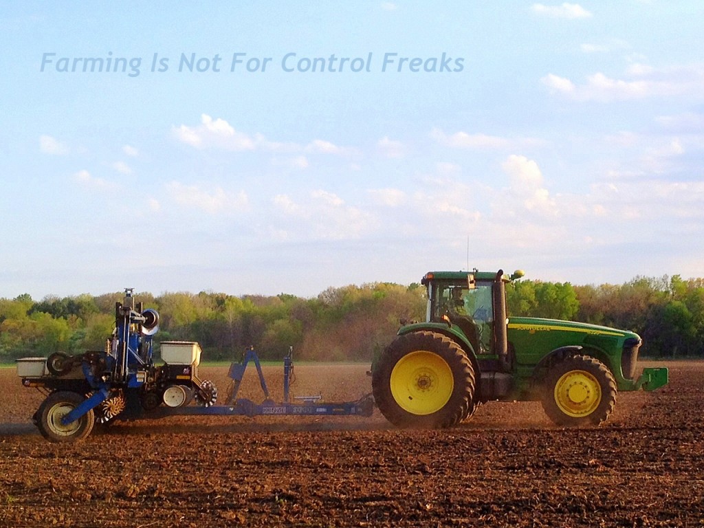 John Deere tractor and corn planter